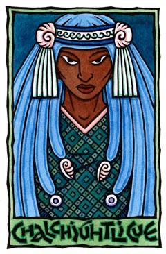 Chalchiuhtlicue, Aztec Goddess of the Waters